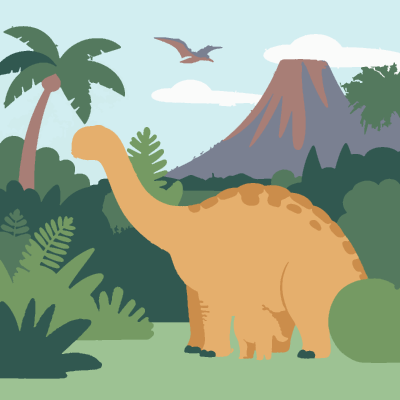Dinosaur Valley paint-by-number coloring picture